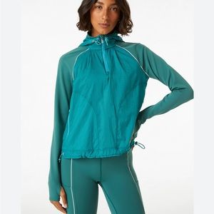 Outdoor voices teal frostknit hoodie S